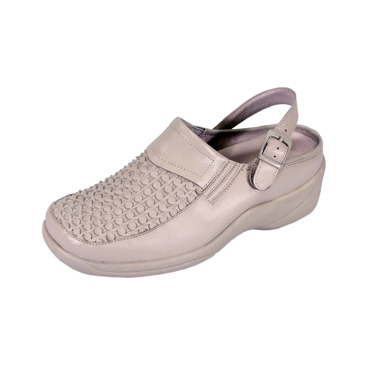 24 HOUR COMFORT Madison Women's Wide Width Leather Clogs