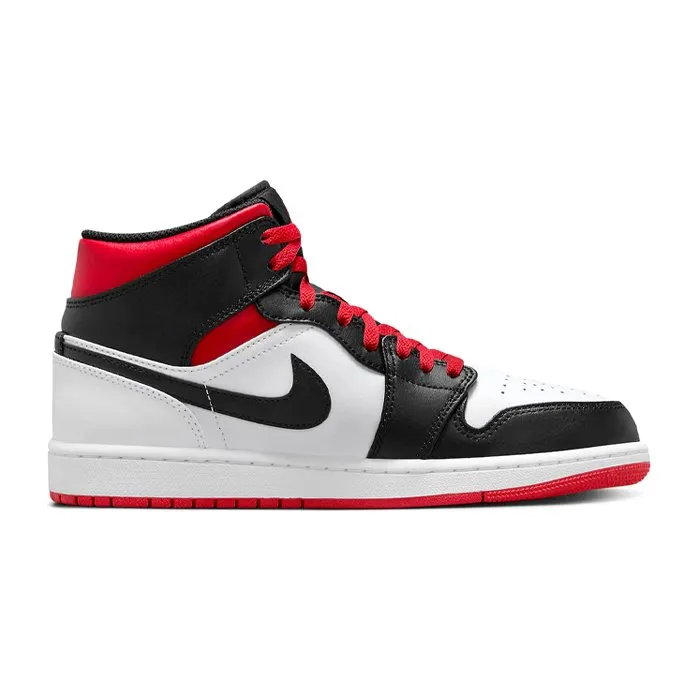 Air Jordan 1 Mid Gym Red Black Toe