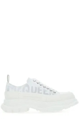 Alexander McQueen Logo Print Chunky Sole Sneakers