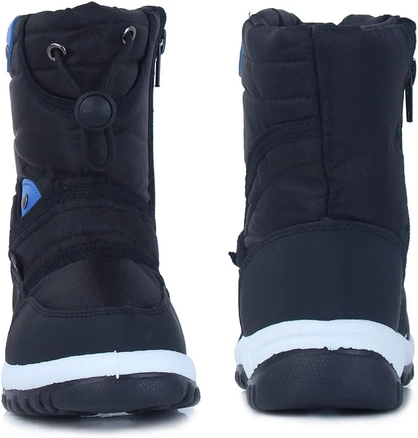 CIOR Winter Snow Boots for Boy and Girl Outdoor Waterproof with Fur Lined(Toddler/Little Kids)