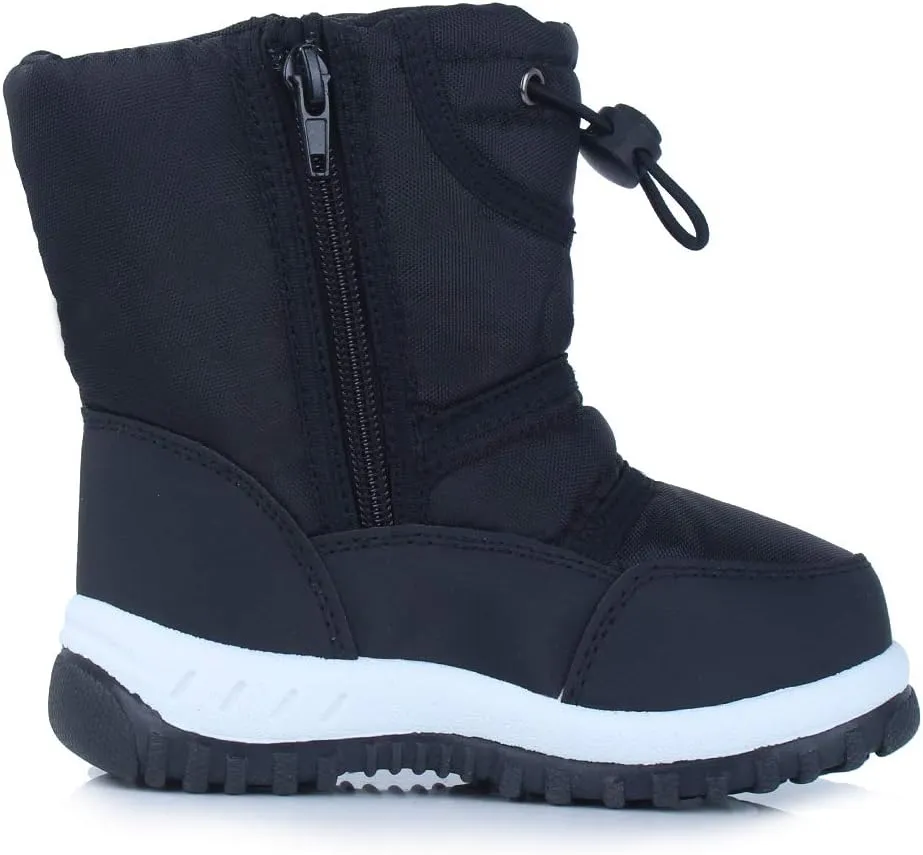 CIOR Winter Snow Boots for Boy and Girl Outdoor Waterproof with Fur Lined(Toddler/Little Kids)