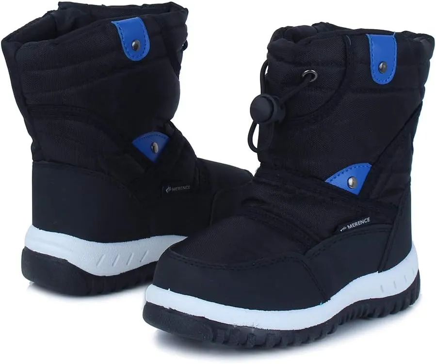 CIOR Winter Snow Boots for Boy and Girl Outdoor Waterproof with Fur Lined(Toddler/Little Kids)
