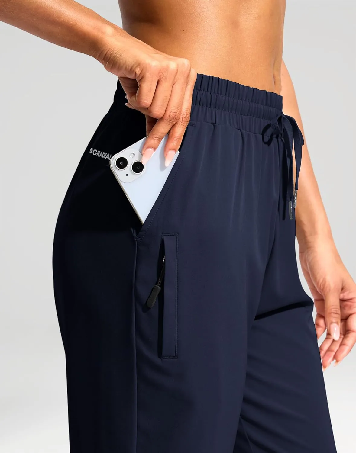 G Gradual Women's 15" Long Shorts Below The Knee Capri Lightweight Quick Dry Hiking Cargo Shorts for Women with 3 Pockets