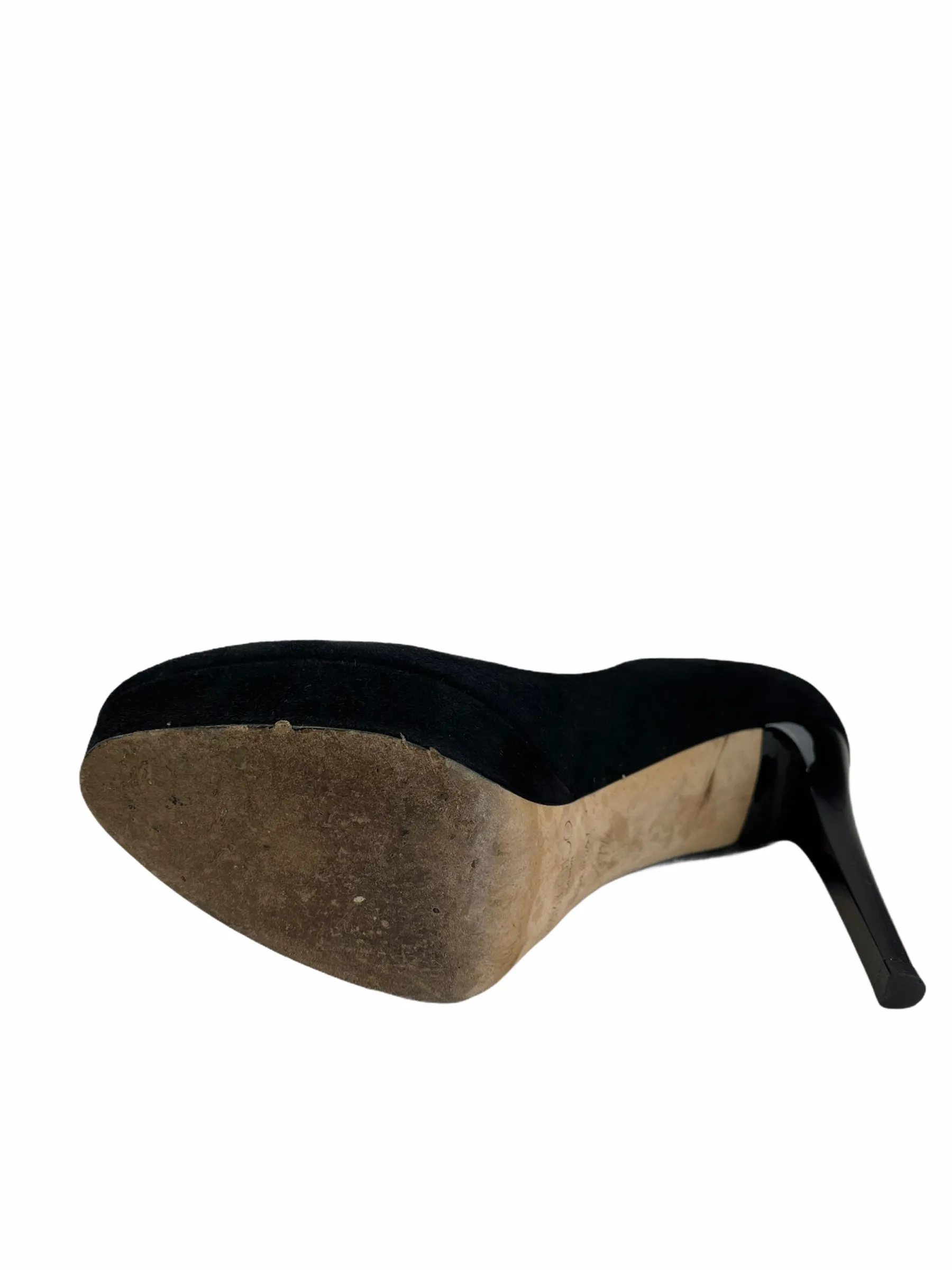 Jimmy Choo Black Suede Heels - UK 4.5