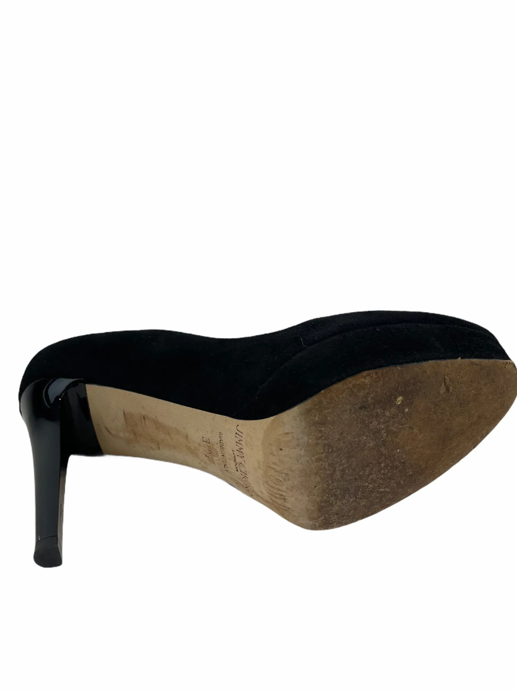 Jimmy Choo Black Suede Heels - UK 4.5