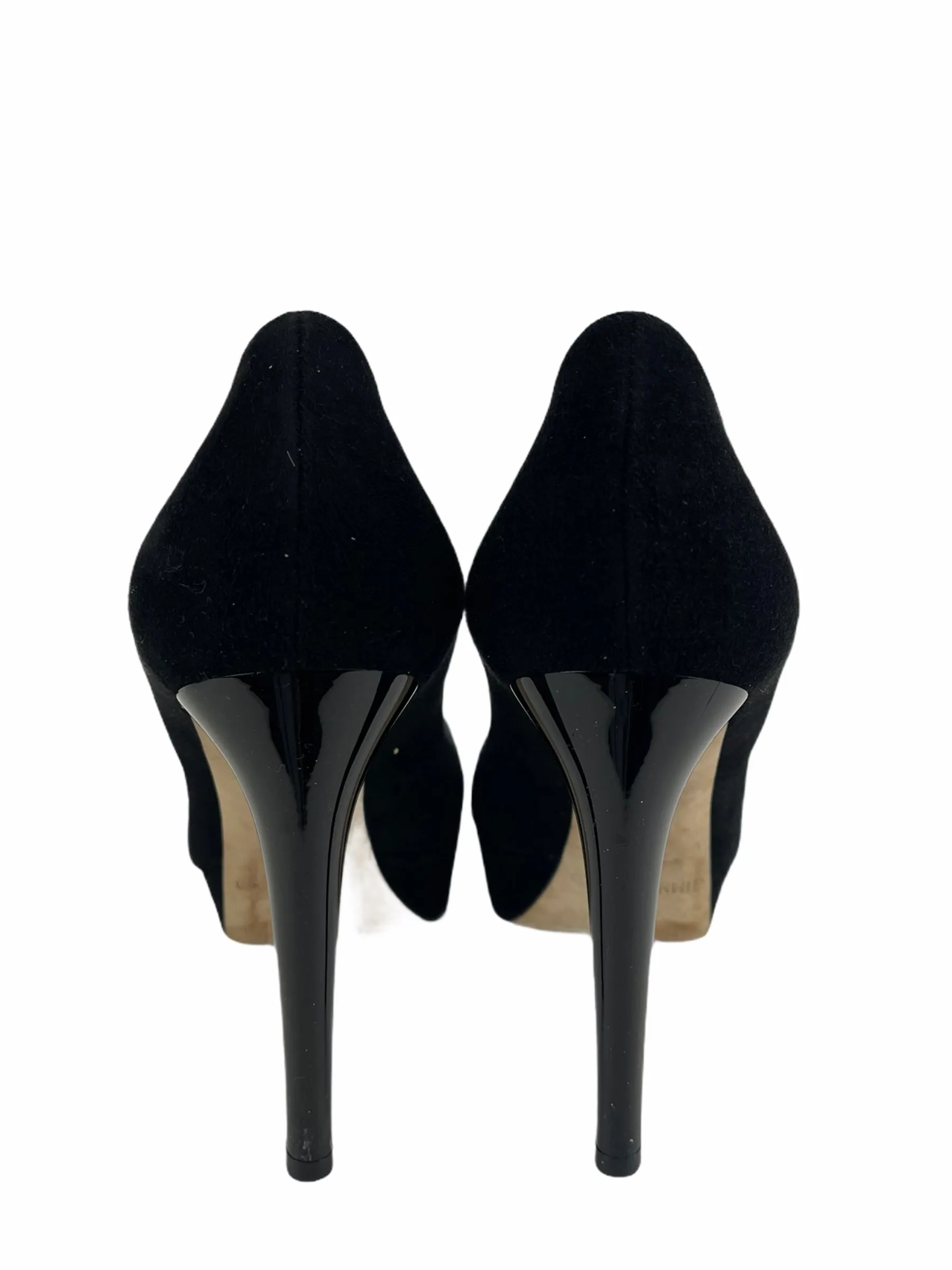 Jimmy Choo Black Suede Heels - UK 4.5