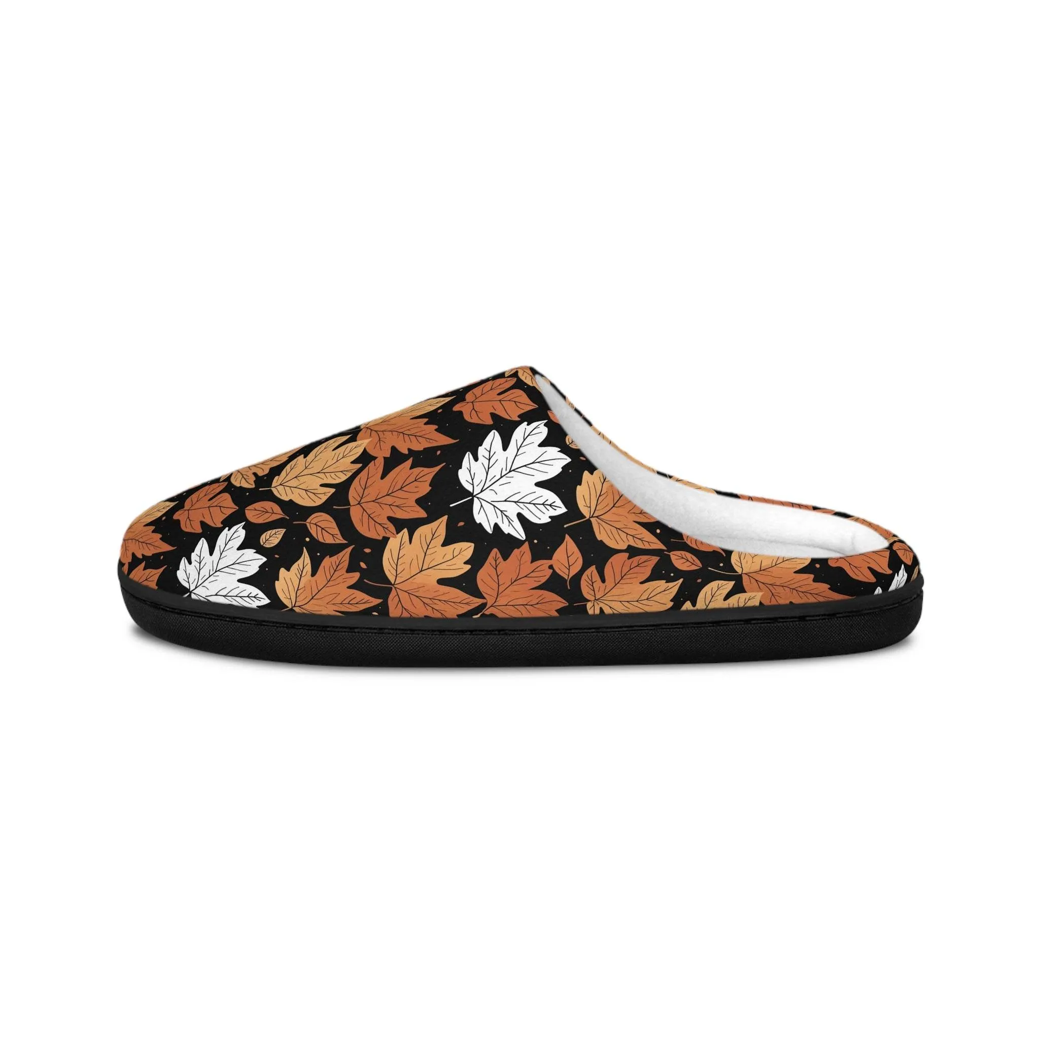 Mens Indoor Maple Leaves Slippers