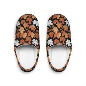 Mens Indoor Maple Leaves Slippers