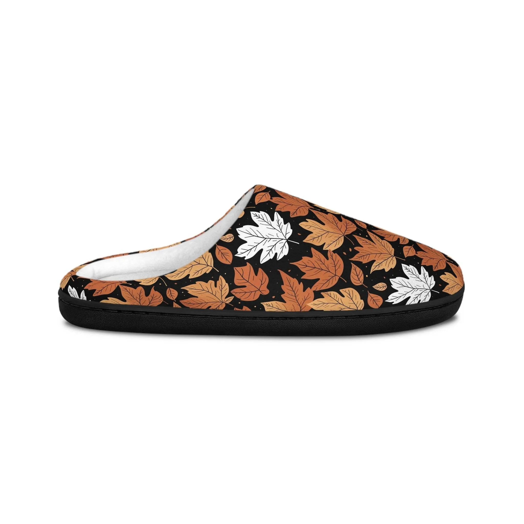Mens Indoor Maple Leaves Slippers