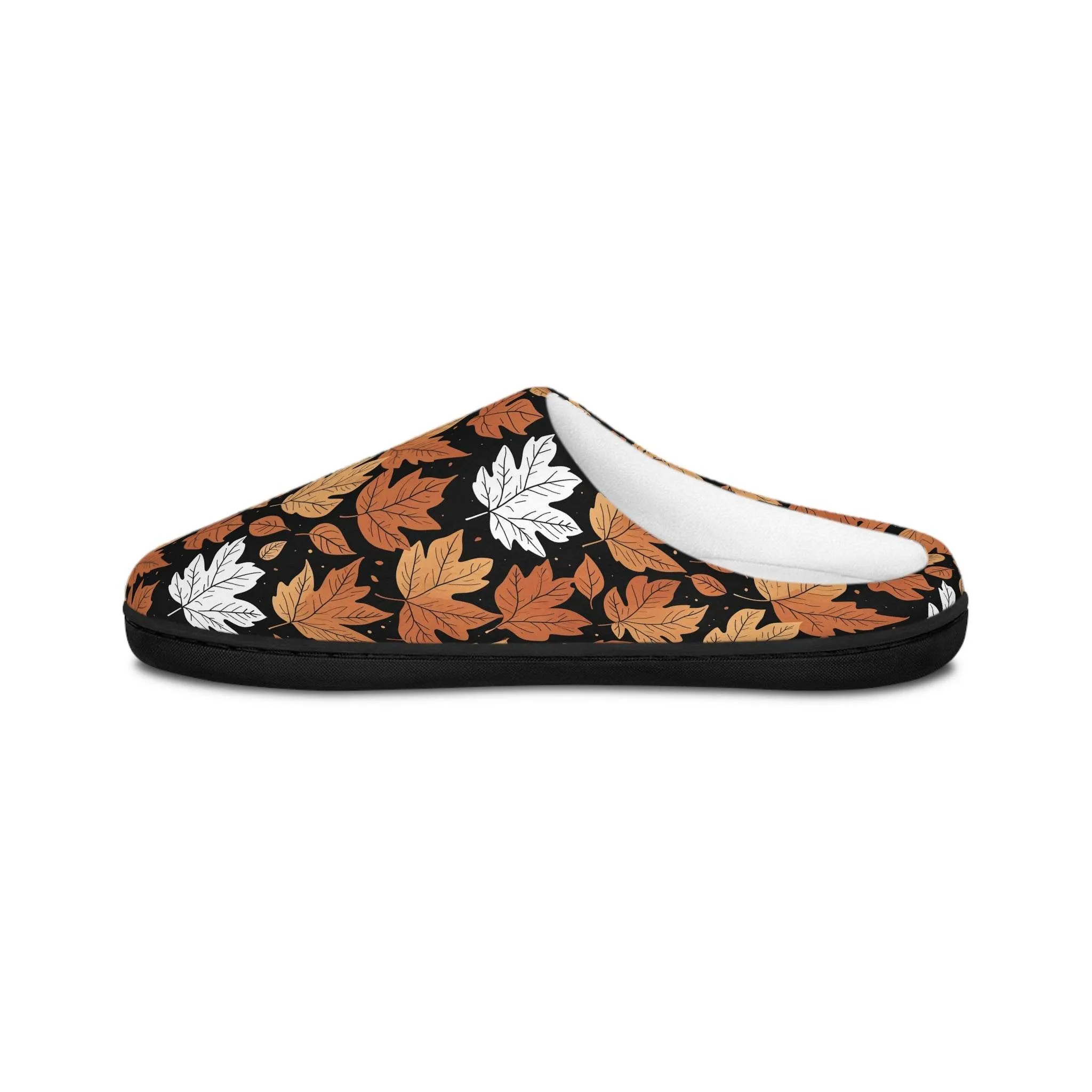 Mens Indoor Maple Leaves Slippers