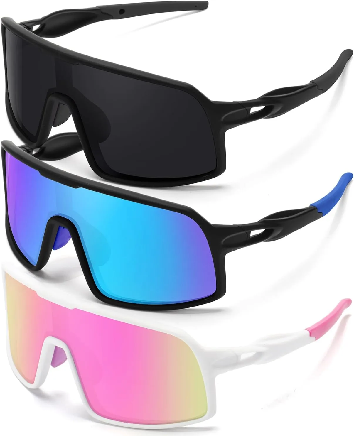 Polarized Sports Sunglasses for Men and Women Cycling Glasses UV Protection Goggles for Mountain Bike Running Fishing