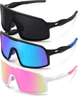 Polarized Sports Sunglasses for Men and Women Cycling Glasses UV Protection Goggles for Mountain Bike Running Fishing