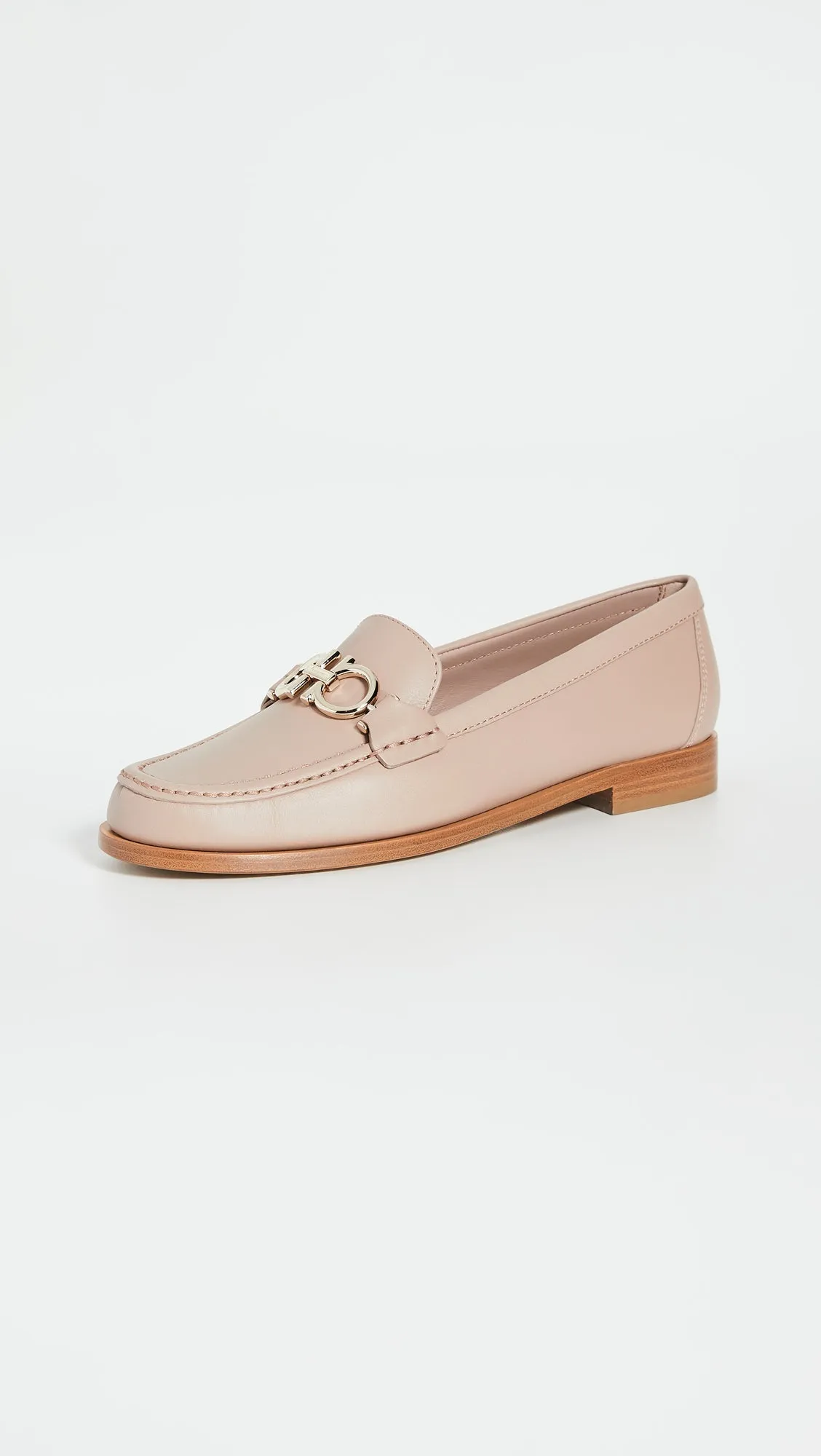 SALVATORE FERRAGAMO Rolo Women's 725789 Adobe Stone Shoe Size 6 D MSRP $850