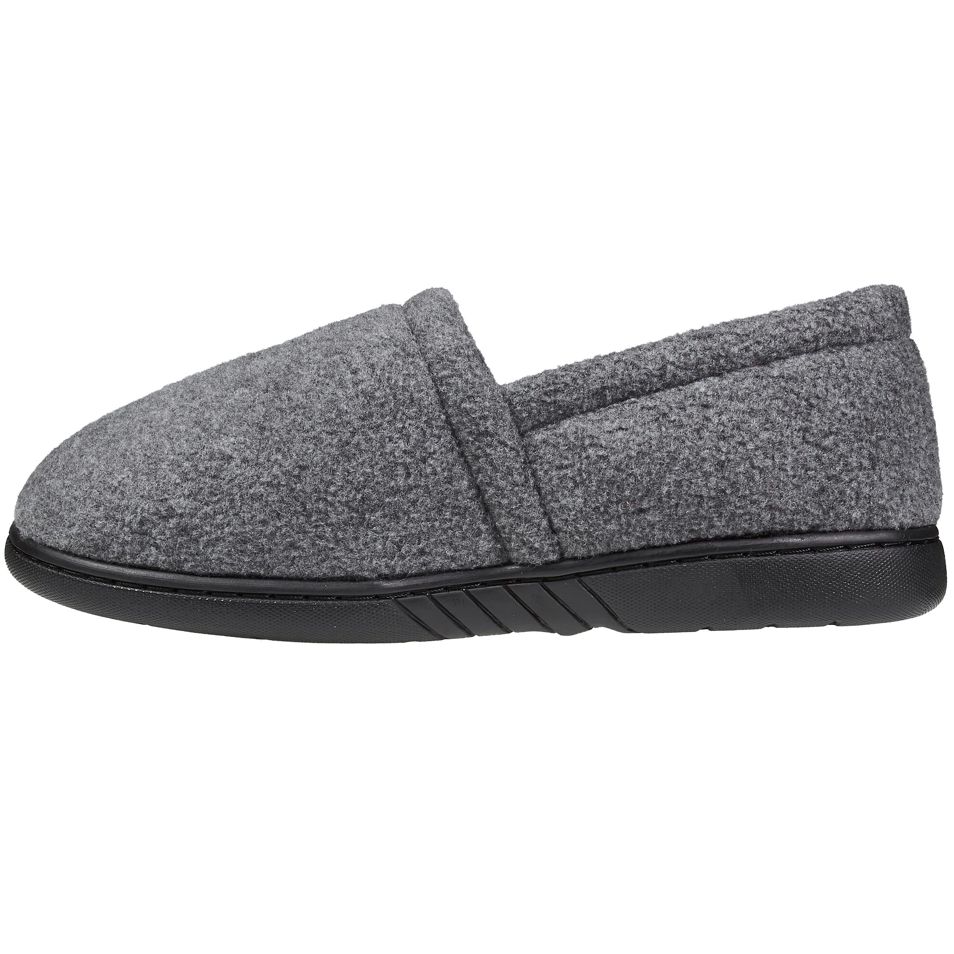 Skysole Kids Boys Fleece A-Line Slippers with Rugged Outsoles
