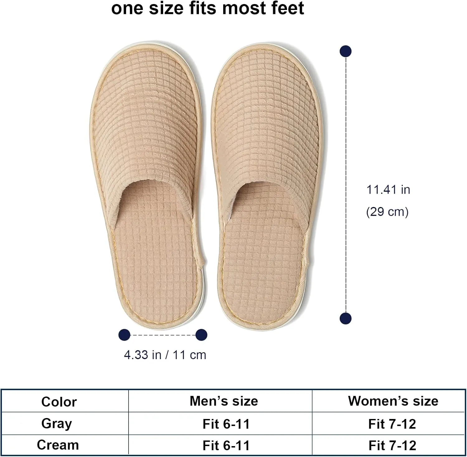 SPA Guest Slippers, 6/12 Pairs Reusable Washable Unisex Spa Slippers for Hotel Bedroom Wedding Party Travel