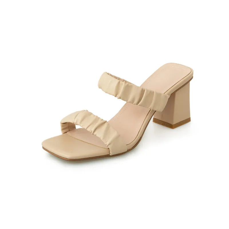 Square Toe Summer Sandals For Women
