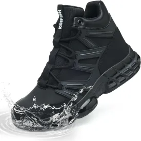 Waterproof Steel Toe Work Boots for Men Women Non Slip Safety Construction Boots Air Cushion