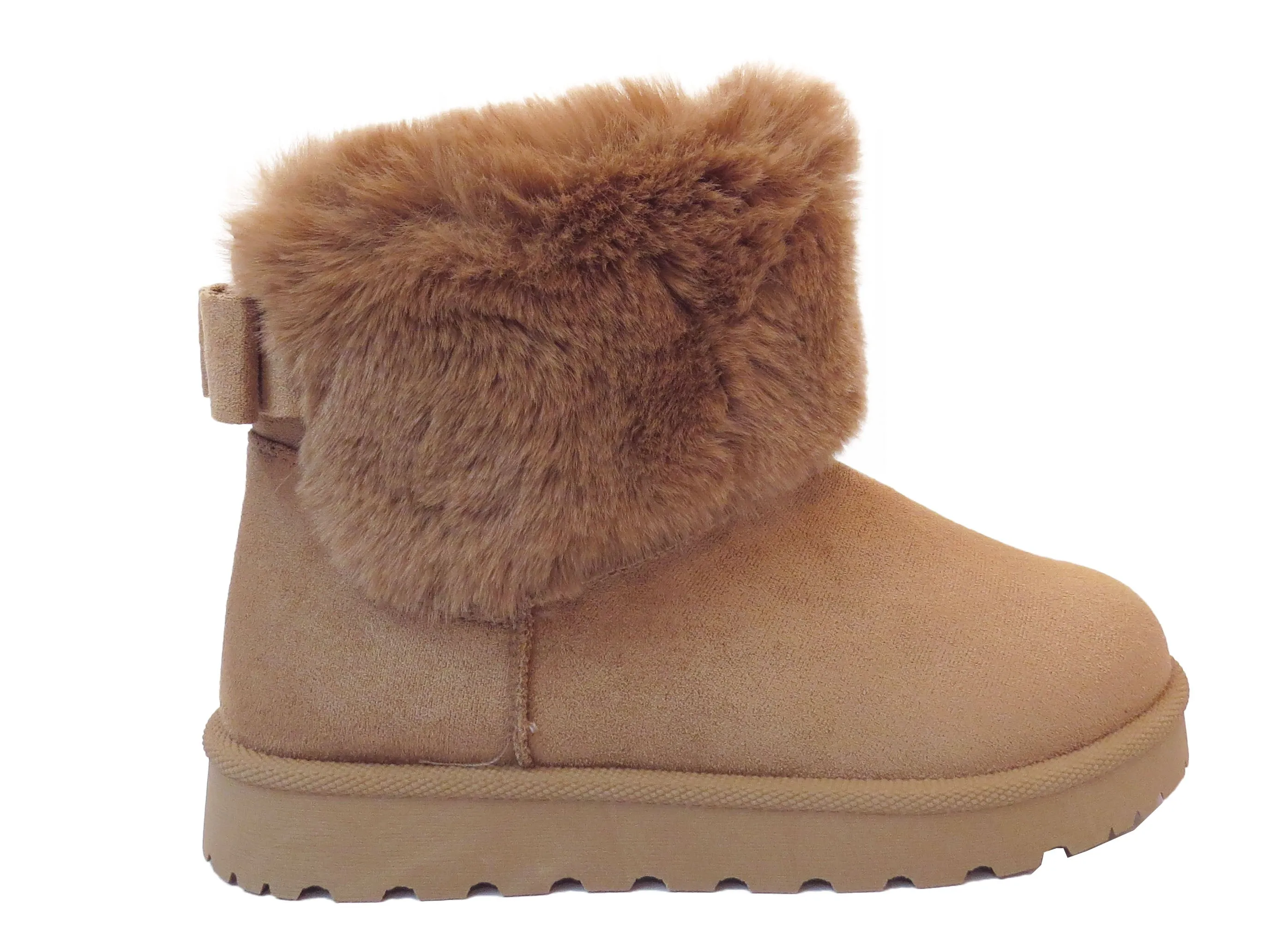 Welma Stylish Faux Suede Fur-Lined Ankle Boots for Women
