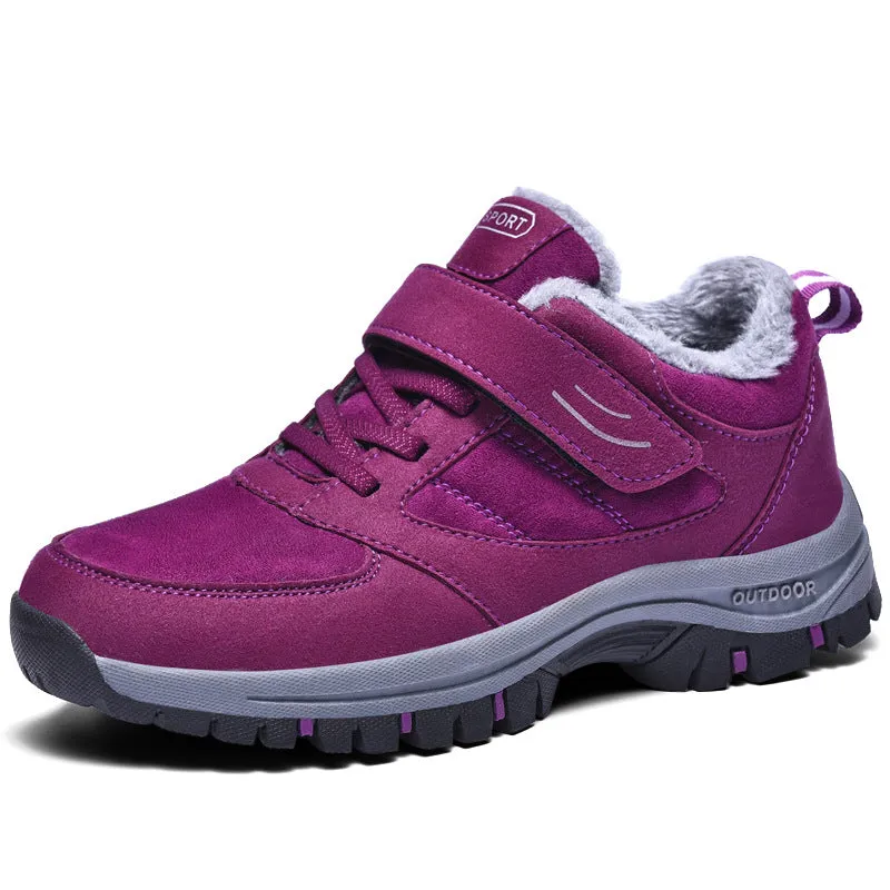 Women's Winter Snow Boots Warm Fur Lined Anti-Slip Booties for Bunions Wide Feet